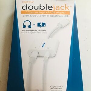 NEW✅Double Jack 3.5mm audio&Usb adapter